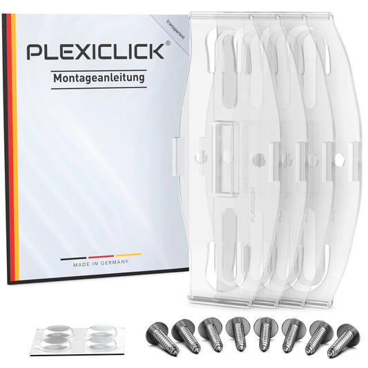 Plexiclick®  nosač registarskih pločica - prozirni